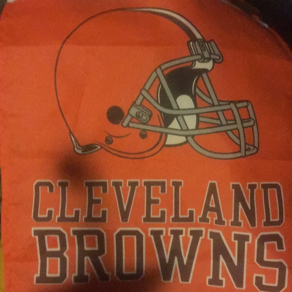 Mini Cleveland Browns flag/banner
